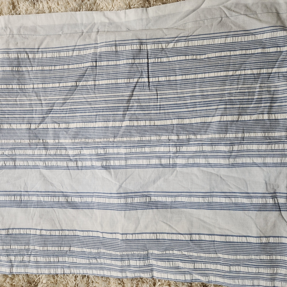 Tommy Bahama Blue White Farmhouse Stripe Standard Pillow Sham